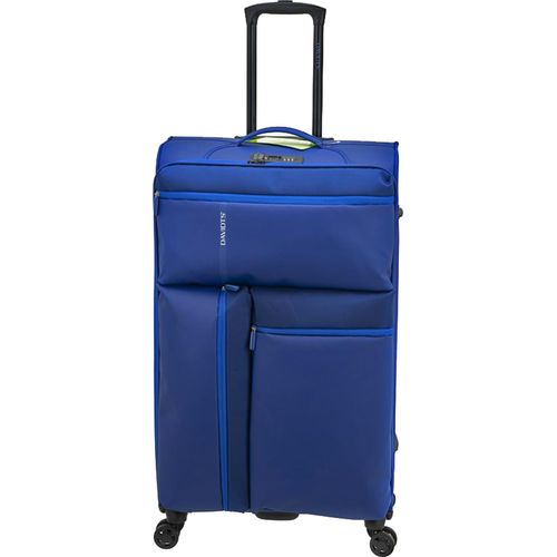 Großer Koffer, leichter Trolley 100 Liter blau, Reisegepäck Stoffkoffer Davidts bei Bowatex.