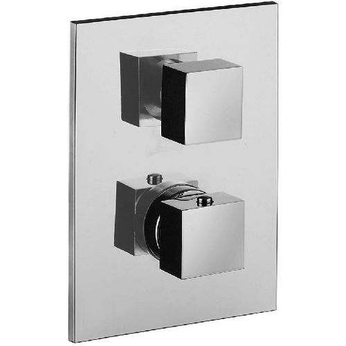 Paffoni Level - Thermostatische Unterputz-Duscharmatur für 3 Verbrauchsgeräte, Einbaukörper, Chrom LEQ519CR