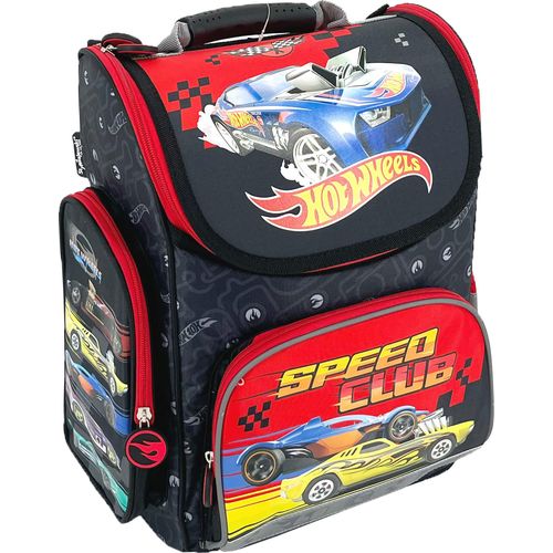 Schulranzen Set 5-teilig Hot Wheels Ranzen Federmappe Turnbeutel für die Grundschule - Geeignet ab der ersten Klasse der Grundschule