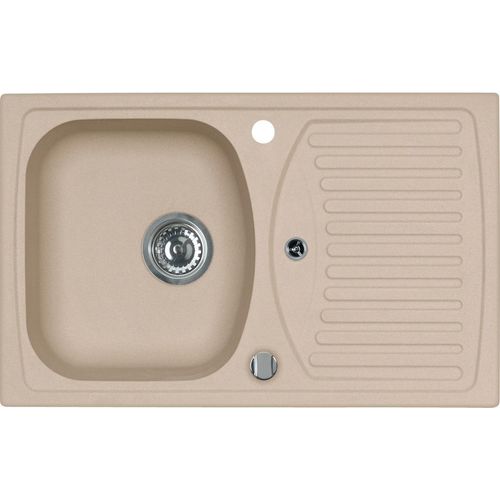 Alveus Record - Granit-Spüle 780x480 mm, mit Ablaufsystembedienung, beige 1130330