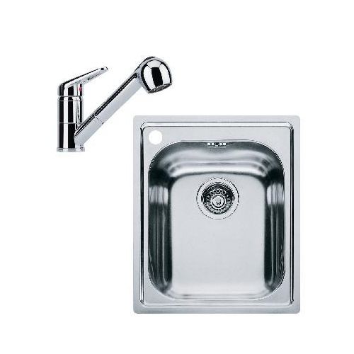 Franke Sets - Küchenset N69, AMX 610 und Spültischarmatur FC 9547.031, Edelstahl/ververchromtt 101.0508.438