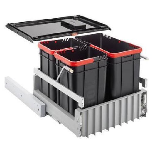 Franke Abfalltrennsysteme - Abfalleimer 300-45 Trio, eingebaut 121.0150.145
