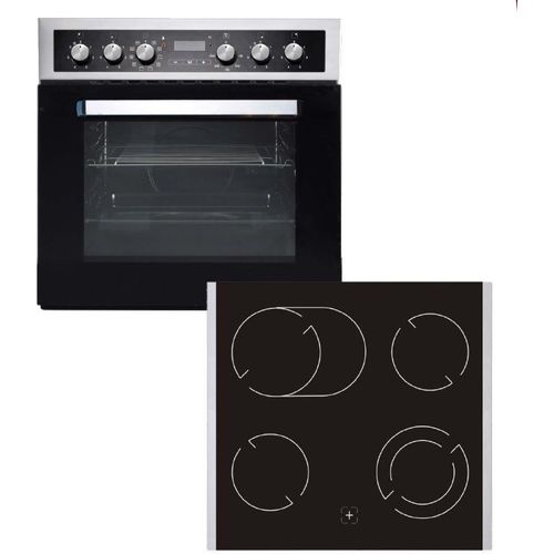 PKM BIC8 2KB GK IX-2 Einbauherdset, Glaskeramikkochfeld mit Backofen