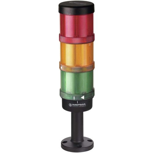 Werma KS72 Classic RM 24VAC/DC GN/YE/RD Signalsäule, Leuchtfarbe Gelb/Grün/Rot (649.000.02)
