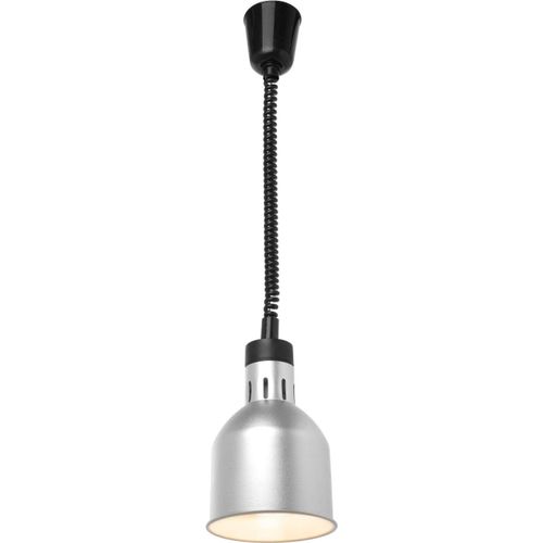 KBS Heizlampe Infrarot Silber Eloxiert mit Leuchtmittel 175x175x250 mm