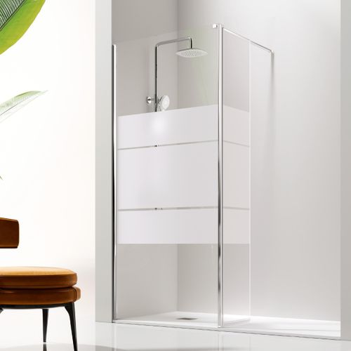 Walk In Duschwand GIRO mit beweglichem Teilstück - 115 cm Glas 8/6 mm