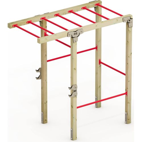 WICKEY FIT Base 425 – Outdoor-Fitnessgerät – rot