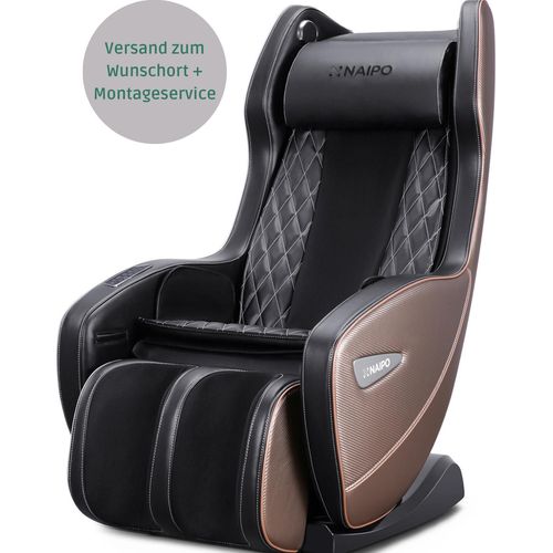 NAIPO Shiatsu Massage Stuhl Massagesessel mit Klopfen Kneten Luft-Massage-System Bluetooth 3D Surround Sound Musik