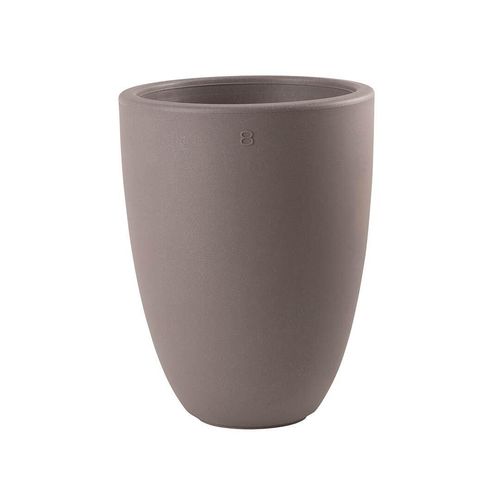 Beleuchteter Pflanztopf Shining Curvy Pot M (Taupe)