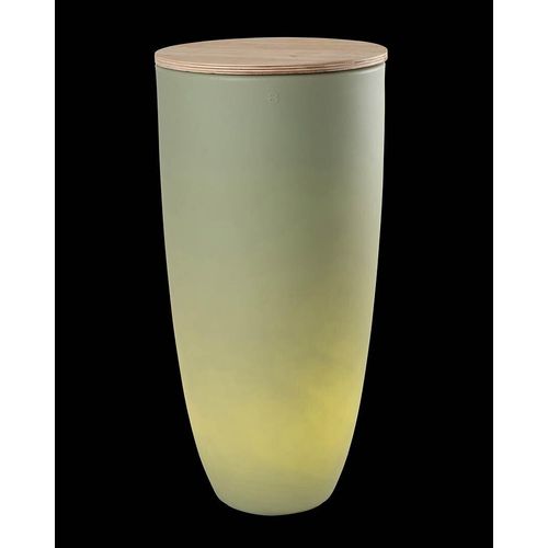 Beleuchteter Pflanztopf Shining Curvy Pot XL (Mint)