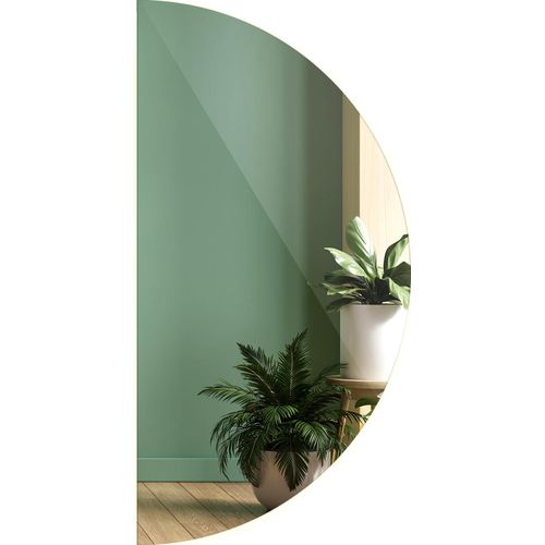 Spiegel Lichtspiegel - Badezimmerspiegel Halbkreisförmiger - Wandspiegel LED - Halbkreis Ø 90cm - (Neutralweiß 4000K)