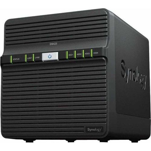 Synology | Tower NAS DS423 Netzwerkspeicher bis zu 4 Laufwerke/SSD | Realtek RTD1619B | 1,7GHz Prozessorgeschwindigkeit | 2GB DDR4