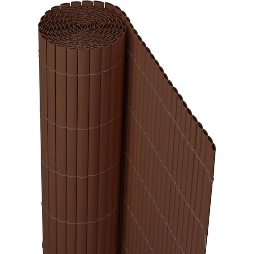 jarolift PVC Sichtschutzmatte Standard, Sichtschutz Garten Balkon Terrasse, Sichtschutzzaun Balkonverkleidung Zaunblende, braun , 100 cm x 800 cm