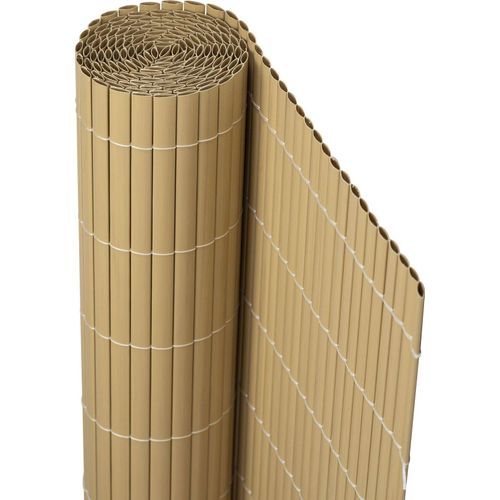 jarolift PVC Sichtschutzmatte Standard, Sichtschutz Garten Balkon Terrasse, Sichtschutzzaun Balkonverkleidung Zaunblende, bambus , 160 cm x 1000 cm