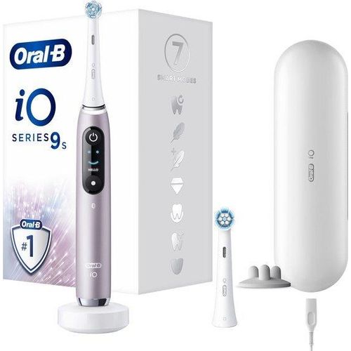 Oral B Oral-B iO 9S Erwachsene Rotierend-oszillierende Zahnbürste Rosa, Weiß