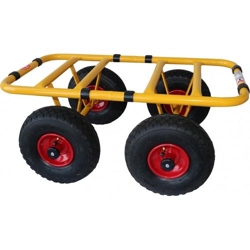 RAVENDO Plattenwagen Lasten Karre Transporthilfe Schwerlast Wagen 300kg Luftrad