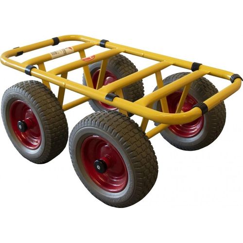RAVENDO Plattenwagen Lasten Karre Transporthilfe Schwerlast Wagen PolyurethanRad 300kg