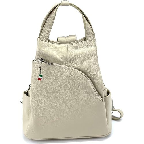 Cityrucksack beige Florence Rucksack Leder D2OTF613C