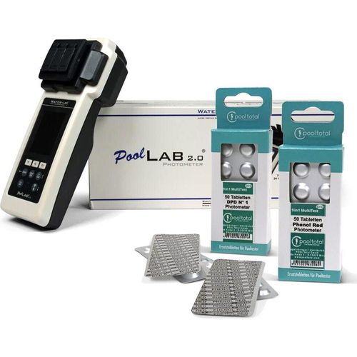 PoolLab 2.0 Photometer SPECIAL EDITION inkl. 50 Phenol Red + 50 DPD1 Testtabletten