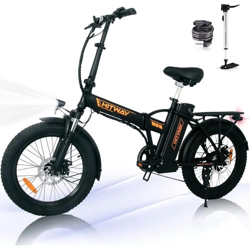E Bike 20*3“ FatTire Elektrofahrrad E-Fahrrad klapprad 250W/36V/11,2Ah 35-90km,