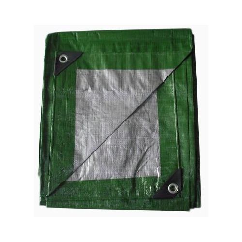 Ekspand | Plane 20x20m 130g - Silber-Grün - Frostbeständig- Wasserdicht - UV-Schutz