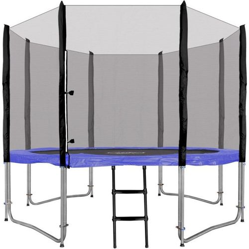 SkyRamiz 305cm 10FT Garten-Trampolin für Kinder Blau + Zubehör