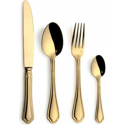 Comas Besteck-Set Sangiovese Gold 24-tlg., Tafelbesteck, Edelstahl 18/10, Goldfarben, 5554