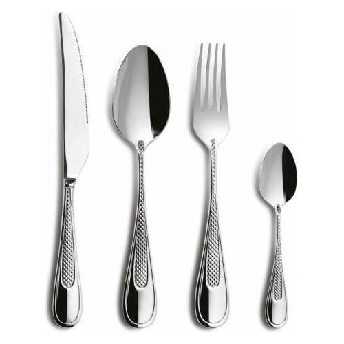 Comas Besteck-Set Palma 24-tlg., Tafelbesteck, Edelstahl 18/10, Silberfarben, 6536