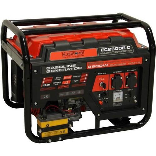 Benzin Generator AVR 2800W 2x230V Benzintank Strom Stromgenerator Stromerzeuger Wählen Sie Ihre Ausführung: Elektrostart