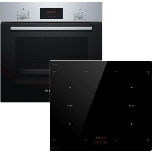 Herdset BOSCH Einbau-Backofen mit Keenberk Induktionskochfeld Booster autark 60cm