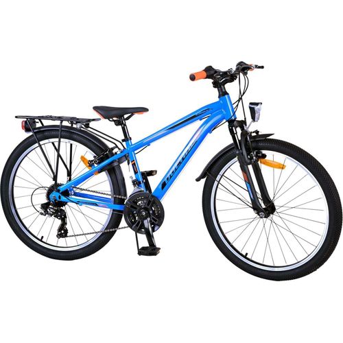 Volare Cross Kinderfahrrad - Jungen - 24 Zoll - Blau - 18-Gang - Zweihandbremsen