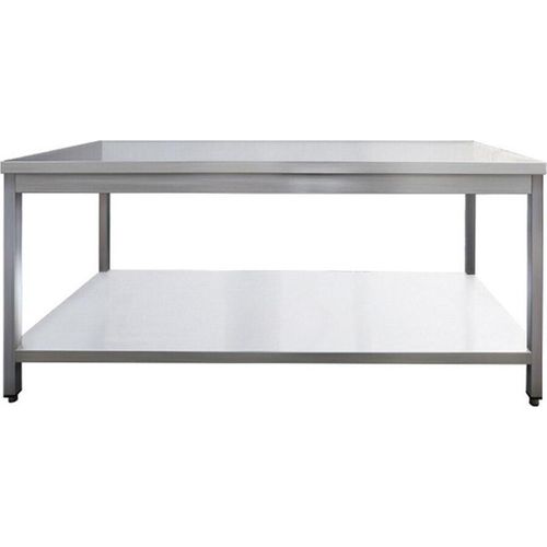Arbeitstisch aus Edelstahl, 70 x 60