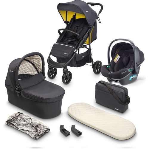 BabyGo Kombikinderwagen Style 3in1, mustard