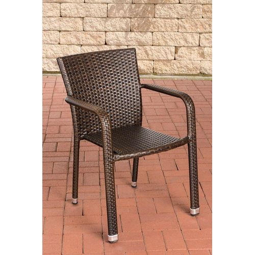 Polyrattan Stuhl Leonie braun