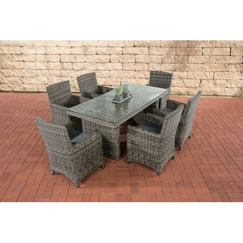 Sitzgruppe Fontana Eisengrau grau-meliert