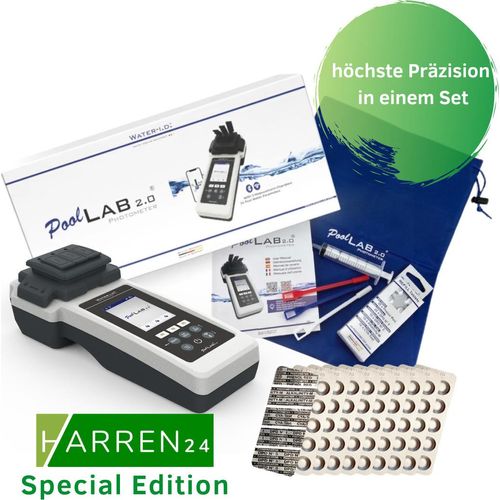 Elektronischer Wassertester PoolLAB 2.0 Photometer Set inkl. 170 Testtabletten