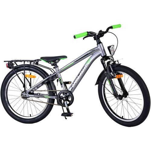 TPFSports Cross Kinderfahrrad - Jungen - 20 Zoll - Rücktritt + Handbremse - Grau