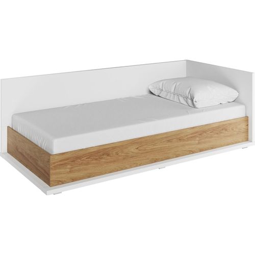 Furniture24 Bett Massi MS9P 90x200 mit Federkernmatratze und Bettkasten Jugendzimmer
