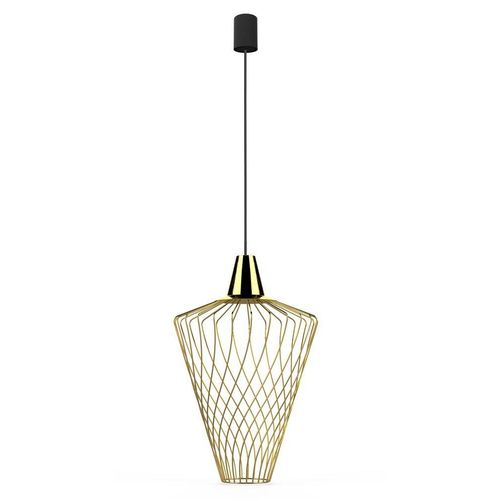 WAVE GOLD L Pendelleuchte E27 Messing, schwarz Nowodvorski