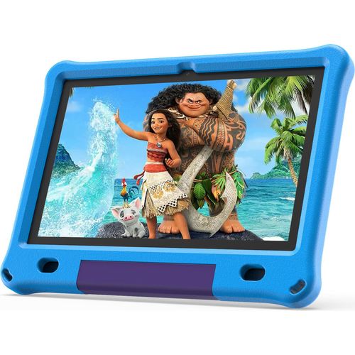 Lipa WQ01 Kinder Tablet Blau 10,1 Zoll - Kindertablet ab 3 Jahren - Kids Tablet - 64 GB Speicher - 3 GB RAM - Mit vorinstallierter Spiele Software