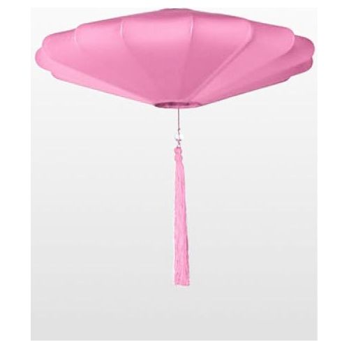 Fine Asianliving Chinesische Lampe Rosa Seide D60xH26cm