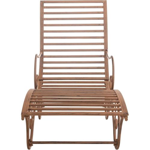 Gartenliege Amiens antik braun