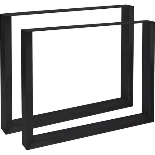 2x Tischbeine Velden 80 cm schwarz