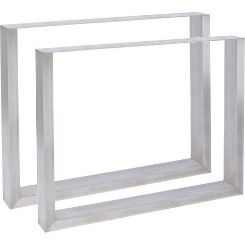 2x Tischbeine Velden 90 cm edelstahl