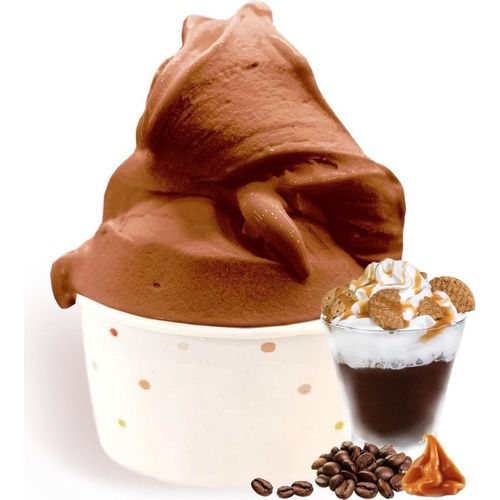 Gino Gelati Karamell Kaffee Keks Cookie Streicheis Pulver - Cremiger Eisgenuss zum Selbermachen (100 Kg)