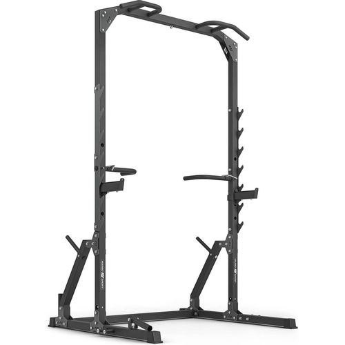 Marbo Sport - Squat Half-Rack mit Klimmzugstange mit Rack und Dip-Station + Landminenaufsatz MS-U115 2.0