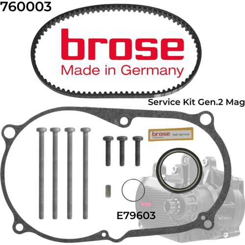 Brose Fahrrad E-Bike Motor Riementausch Kit Gen. 2 für MAG Gehäuse/ E79603