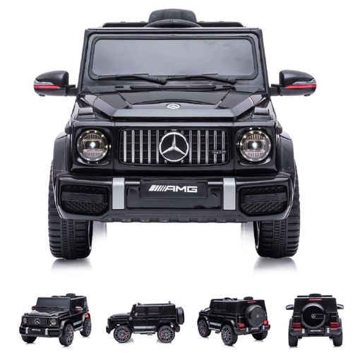 Chipolino Kinderelektroauto SUV Mercedes G63 AMG Zweisitzer Radio, Fernbedienung schwarz