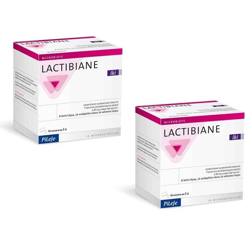 PiLeJe Lactibiane - Unterstützung des Gleichgewichts der Darmflora - Nahrungsergänzungsmittel - Unterstützung des Darms - 2 x 30 Beutel