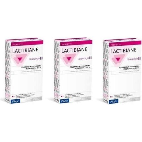 PiLeJe Lactibiane Tolerance - Probiotikum gegen Durchfall und Allergien - Lactibiane-Toleranz - Nahrungsergänzungsmittel zur Unterstützung des Reizdarms - 3 x 30 Kapseln